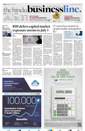 Cover of BusinessLine (Mumbai)
