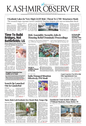 Cover of Kashmir Observer