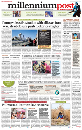 Cover of Millennium Post