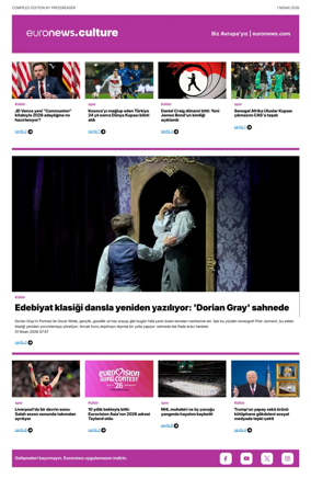Cover of Euronews Culture and Sport (Turkish) Compiled Edition