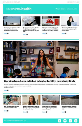 Cover of Euronews Health (English) Compiled Edition