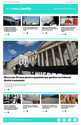 Cover of Euronews Health (Portuguese)