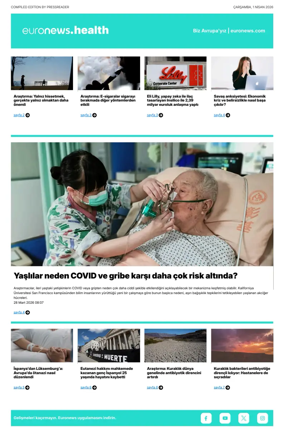 Cover of Euronews Health (Turkish) Compiled Edition