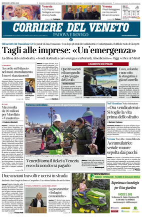 Cover of Corriere del Veneto (Padova e Rovigo)