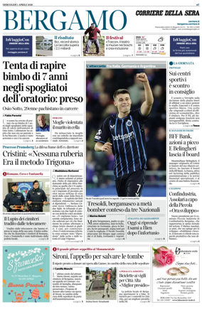 Cover of Corriere della Sera (Bergamo)