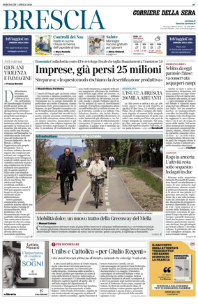 Cover of Corriere della Sera (Brescia)