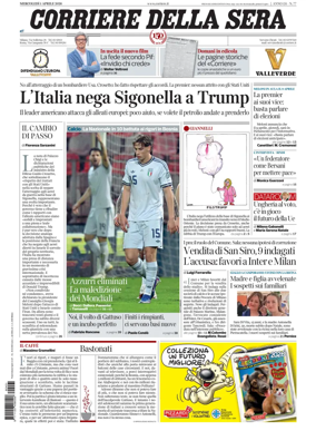 Cover of Corriere della Sera