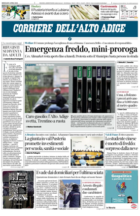 Cover of Corriere dell'Alto Adige
