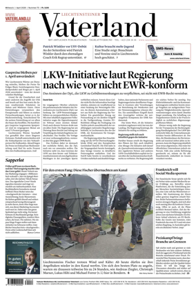 Cover of Liechtensteiner Vaterland