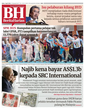 Cover of Berita Harian