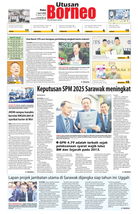 Cover of Utusan Borneo (Sarawak)