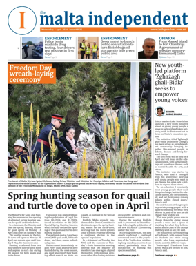 Cover of Malta Independent