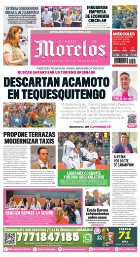 Cover of Diario de Morelos