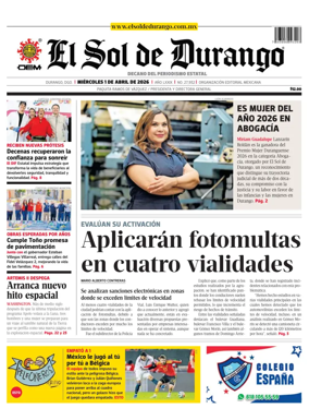 Cover of El Sol de Durango
