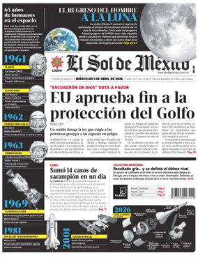 Cover of El Sol de Mexico