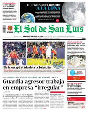 Cover of El Sol de San Luis Potosi