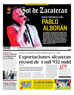 Cover of El Sol de Zacatecas