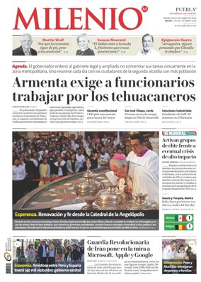 Cover of Milenio Puebla