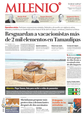 Cover of Milenio Tamaulipas