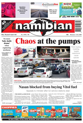 Cover of The Namibian