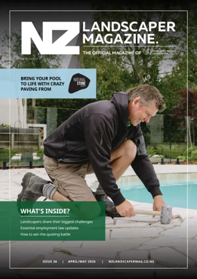 Cover of NZ Landscaper Magazine