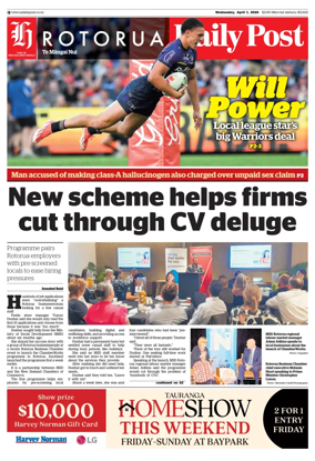 Cover of Rotorua Daily Post