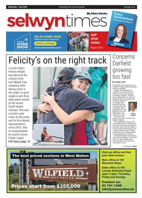 Cover of Selwyn Times