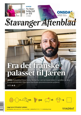 Cover of Stavanger Aftenblad