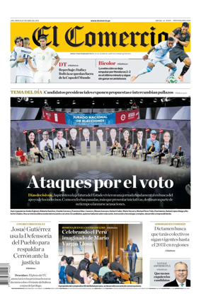 Cover of Diario El Comercio