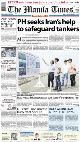 Cover of The Manila Times