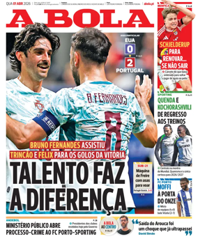 Cover of A BOLA (Portuguese)