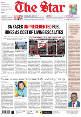 Cover of The Star Late Edition