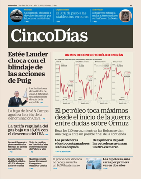 Cover of Cinco Dias