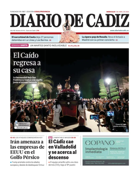 Cover of Diario de Cadiz
