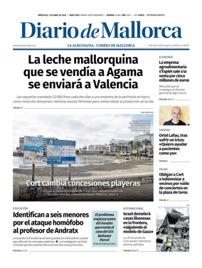 Cover of Diario de Mallorca