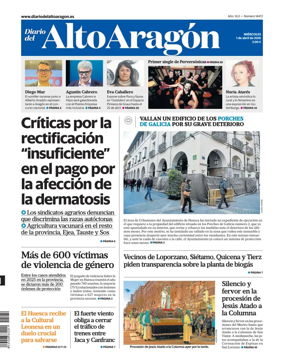 Cover of Diario del Alto Aragon