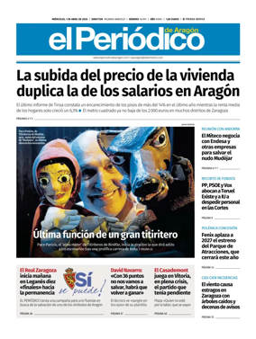 Cover of El Periodico Aragon