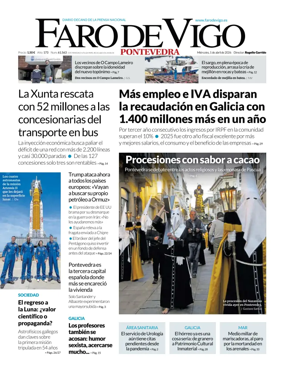 Cover of Faro de Vigo (Pontevedra)