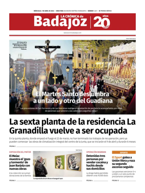 Cover of La Cronica de Badajoz BE