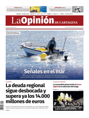 Cover of La Opinion de Murcia (Cartagena)