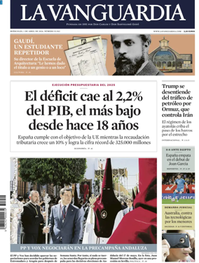 Cover of La Vanguardia (1st Edition)