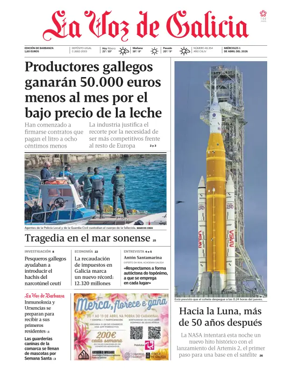 Cover of La Voz de Galicia (Barbanza)