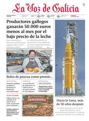 Cover of La Voz de Galicia (Carballo)