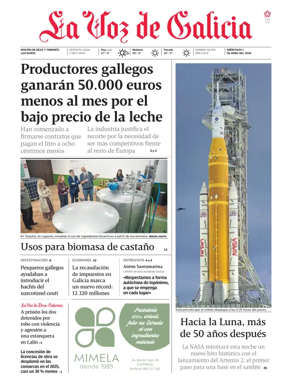 Cover of La Voz de Galicia (Deza)