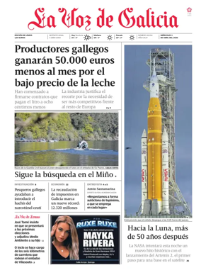 Cover of La Voz de Galicia (Monforte)