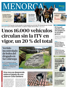 Cover of Menorca Diario Insular