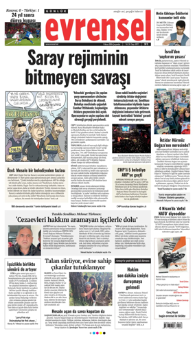 Cover of Evrensel Gazetesi