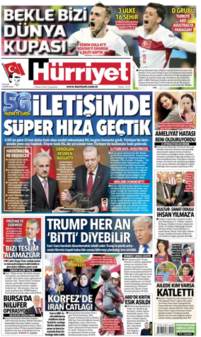 Cover of Hurriyet