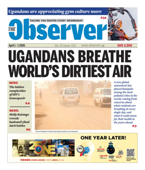 Cover of The Observer (Uganda)