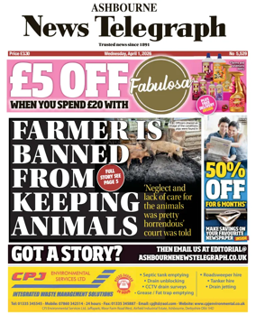 Cover of Ashbourne News Telegraph